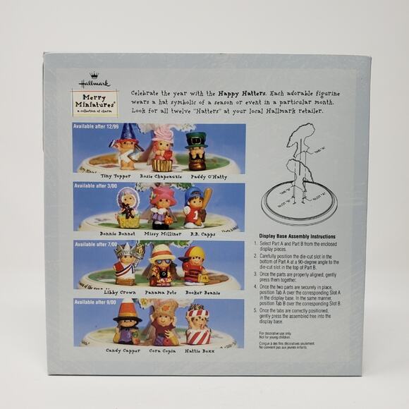 2000 Hallmark Happy Hatters Collection Display Base & Accessories - Picture 2 of 5